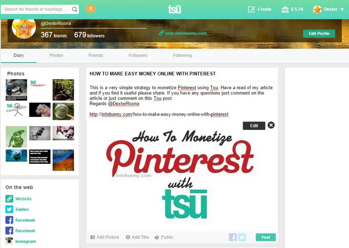 how to make easy money online with pinterest image
