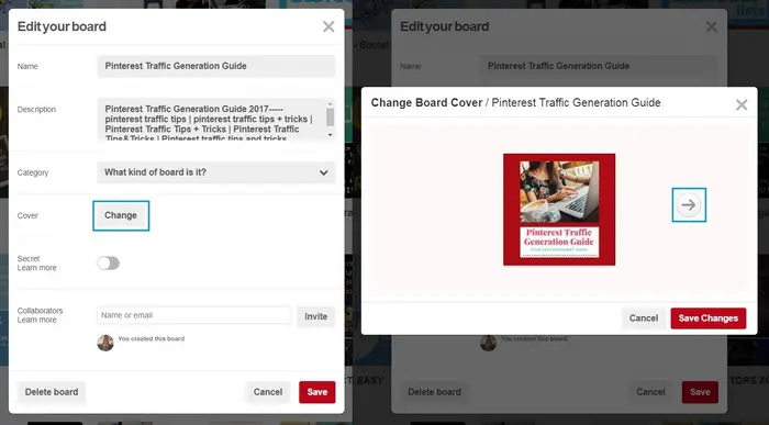 How To Set A Pinterest Board Cover Image