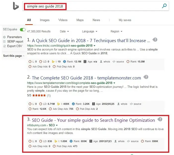 My Simple SEO Guide