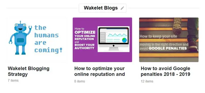 Wakelet getting started guide - Sections image 4