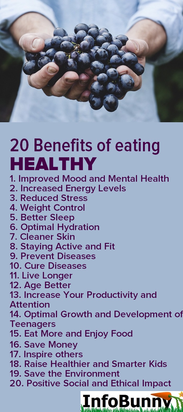 Pniterest image for Benefits of healthy eating
