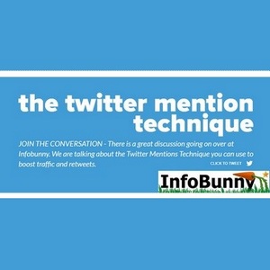 My Infobunny Twitter Mentions Technique - Boost retweets, follows, likes, comments