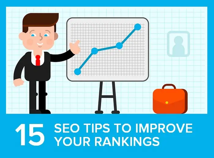 15 SEO Tips to Improve Your Rankings - Header image