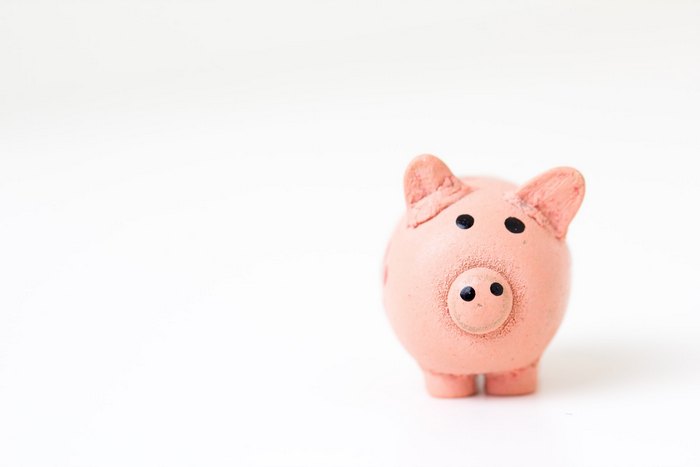 Piggy bank image - Base your digital marketing budget on your income.