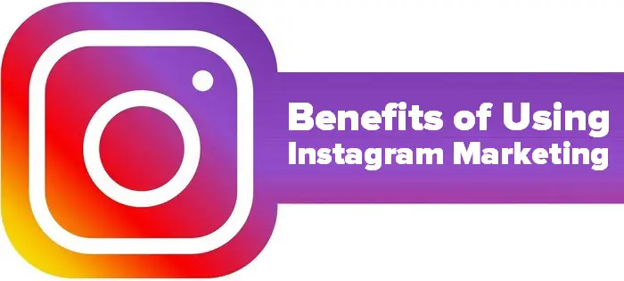 Benefits of using instagram marketing - Instagram logo and caption