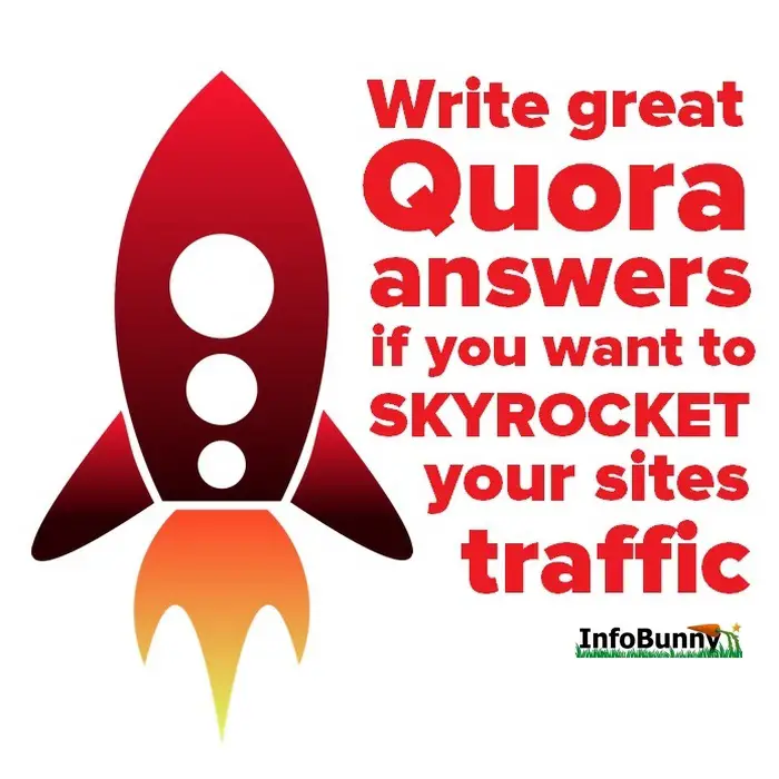 Pinterest image for  - Write great Quora answers if you want to skyrocket your sites traffic