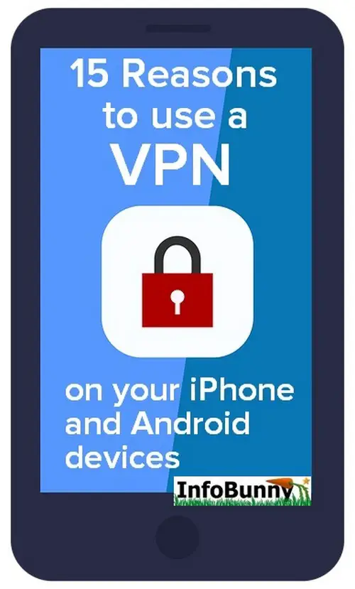 Pinterest Image for  -  15 Reasons to Use a VPN on your iPhone and Android devices