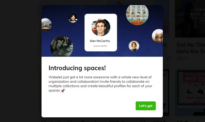 Introducing Wakelet Spaces screen capture