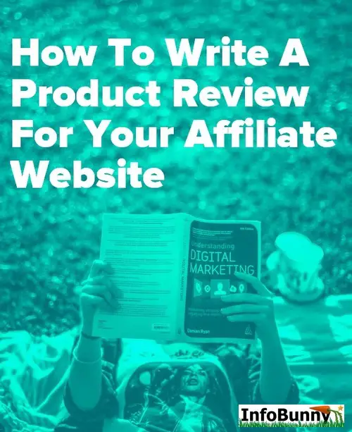 Pinterest share image - How to write a product review for your affiliate website